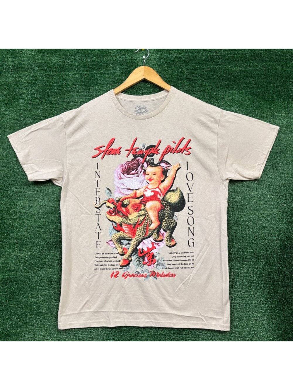 Stone Temple Pilots Purple Interstate Love Song Rock Band T-Shirt Size Large